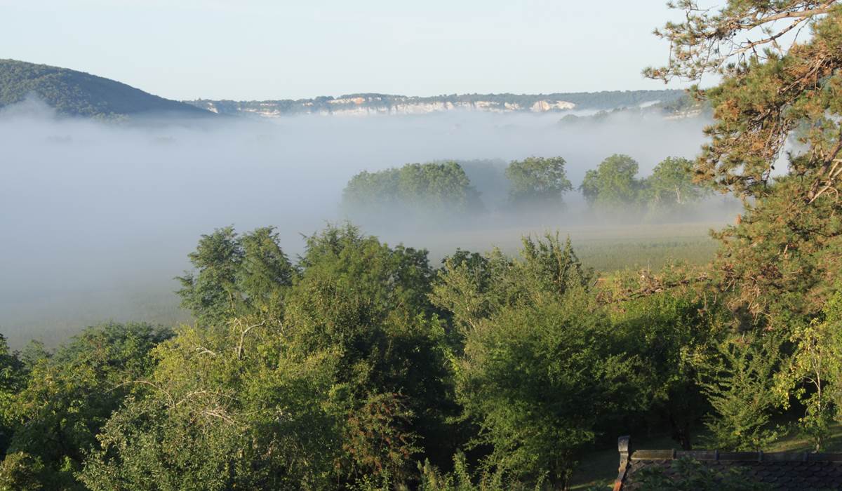 La vue depuis le gîte