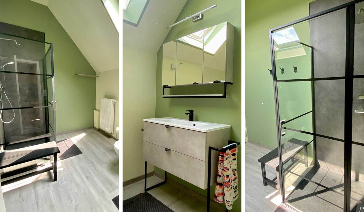 Gîte La demoiselle ô bois  Salle de bain (2)