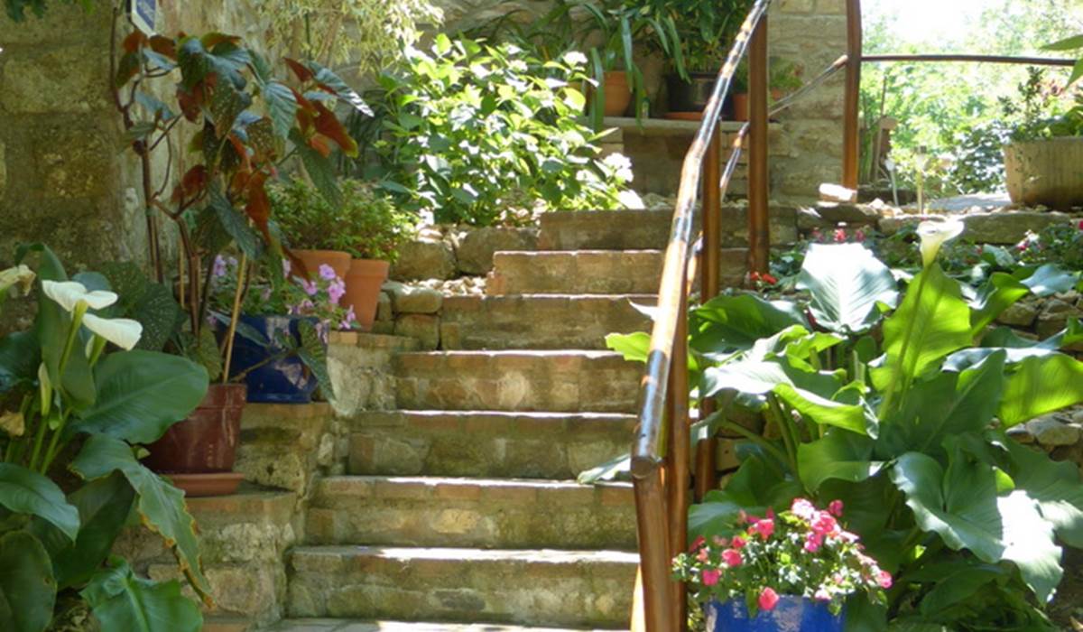 l'escalier d'accès
