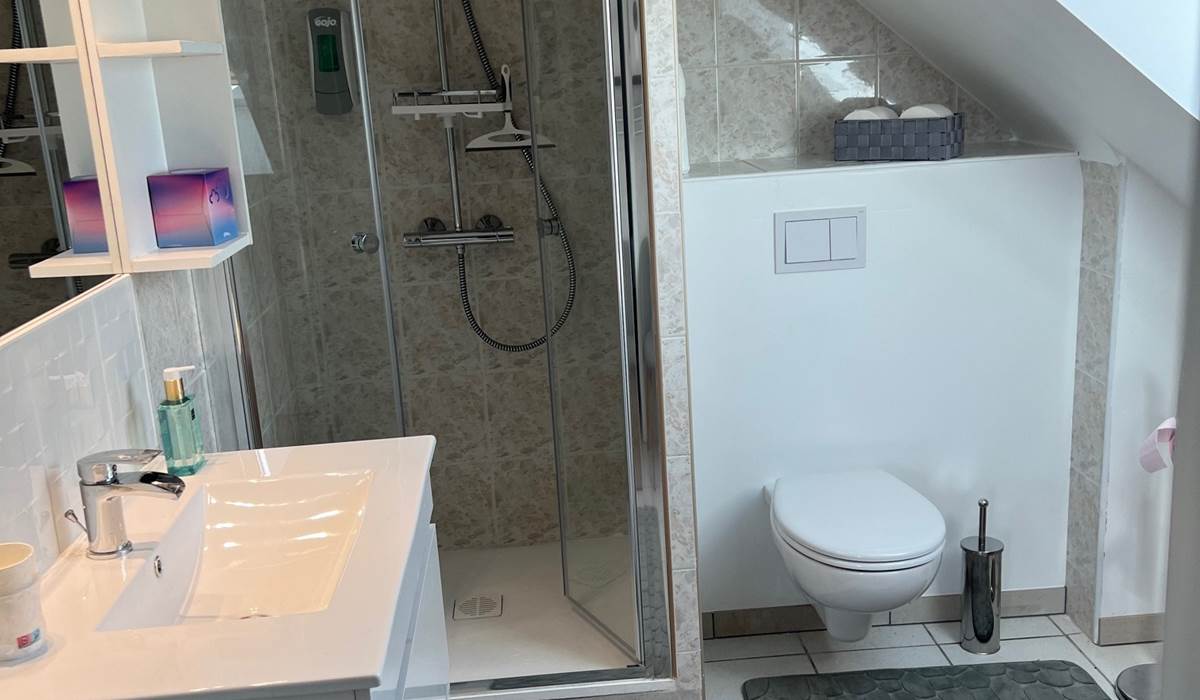 salle de bain vue sur terrasse 2