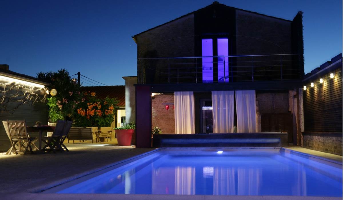 Piscine de nuit