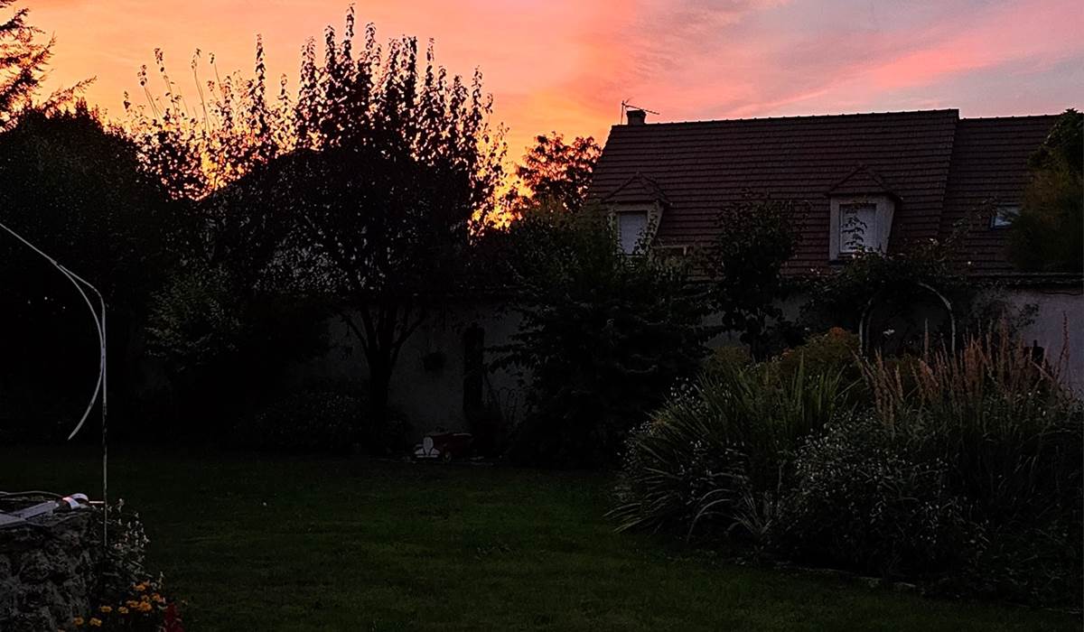 COUCHER DE SOLEIL VU DE LA VERANDA