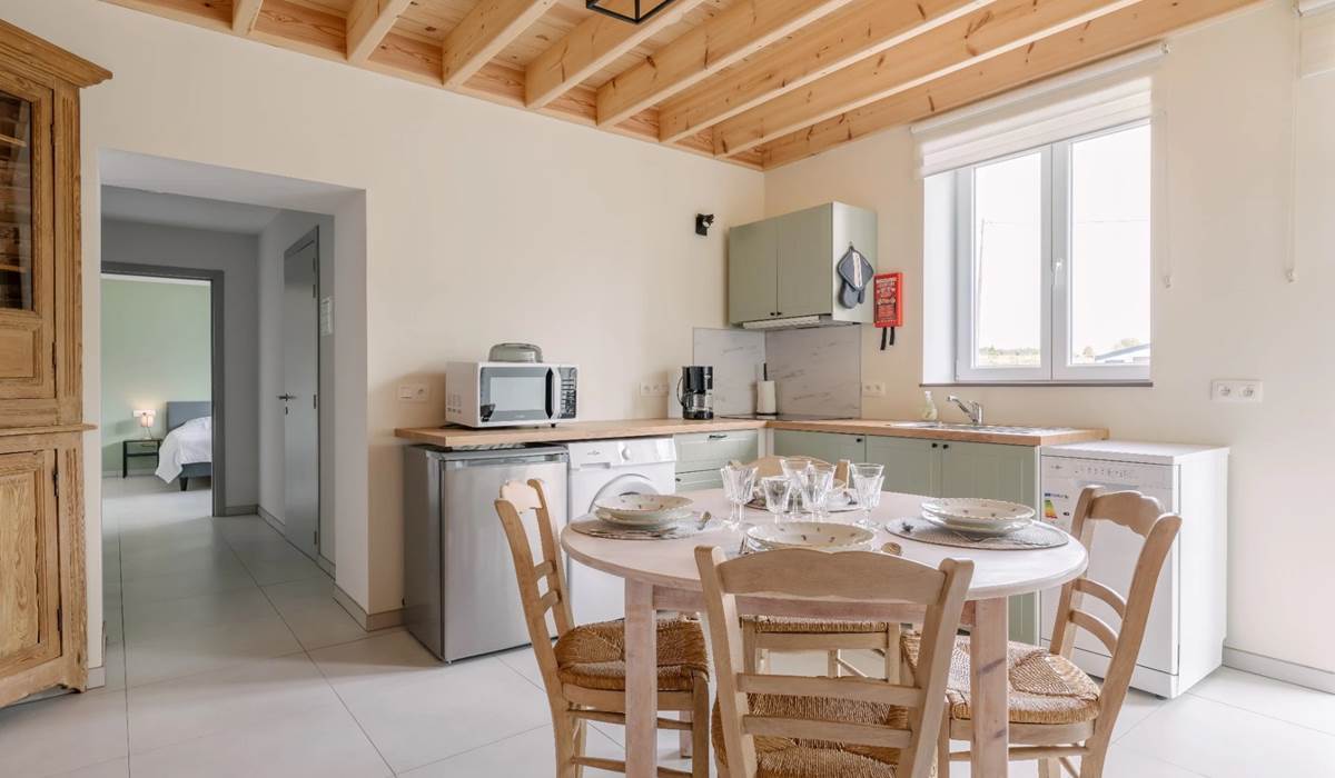 Gîtes de Juliane et Eric - Au jardin de Mamy bleue - gîte 4 personnes - cuisine