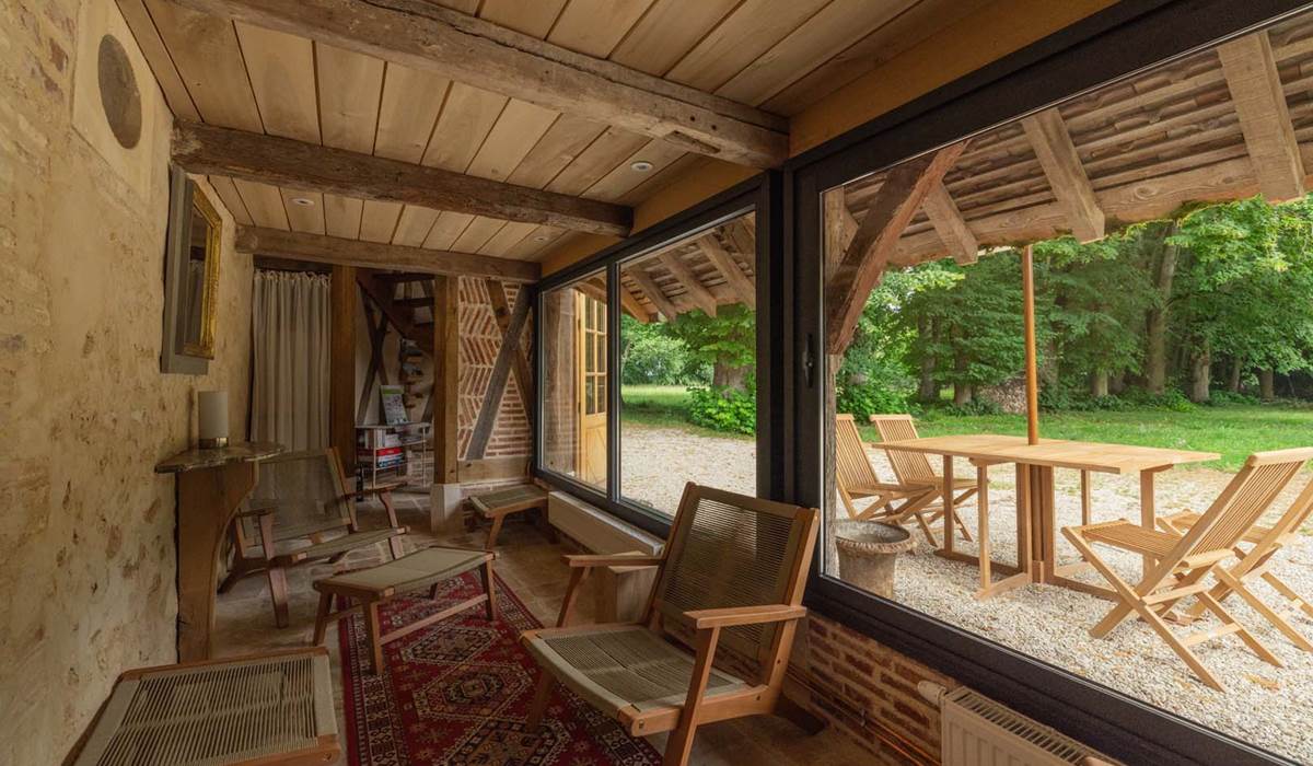 Salon de détente du gîte