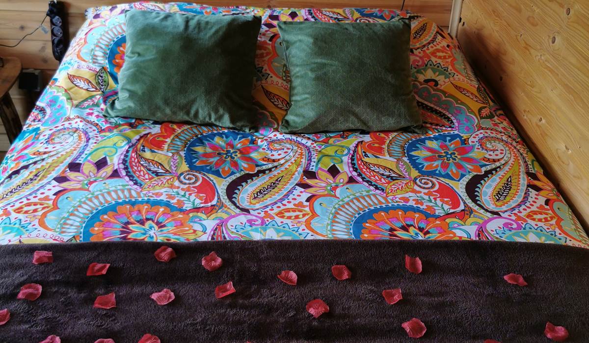 Couette colorée pour les soirs d'été