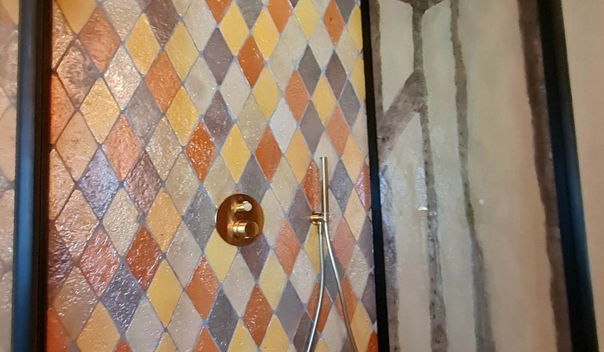 La douche de l'espace sauna