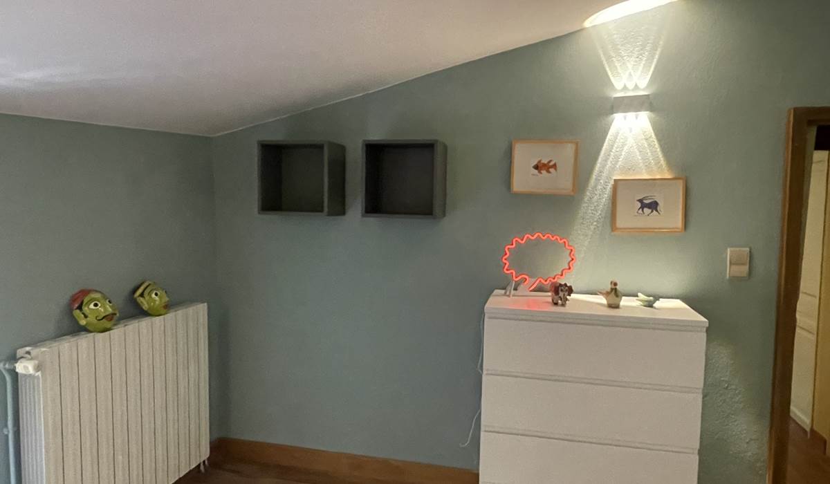CHAMBRE DORTOIR AQUA-ROSE commode MF