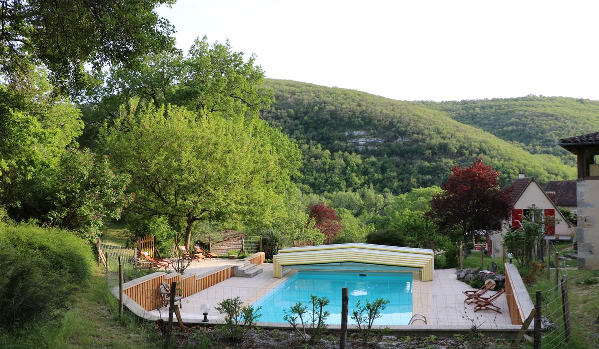 Piscine chambre d'hôte proche Figeac