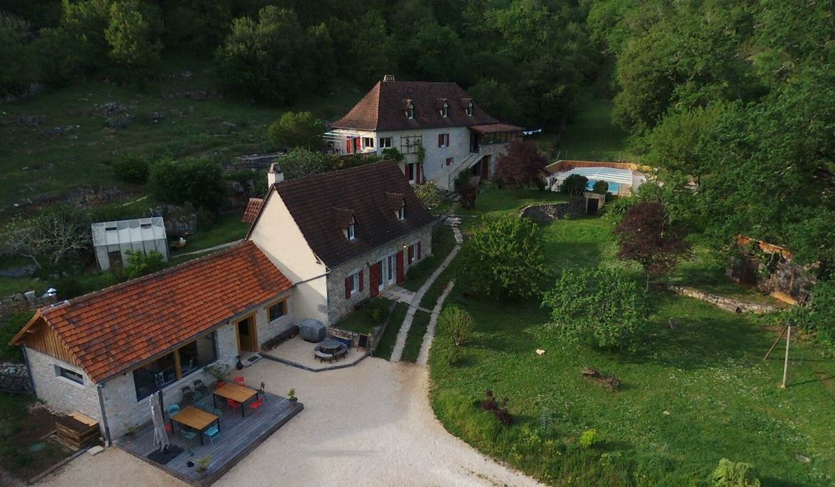 Vue globale grand gite Compostelle