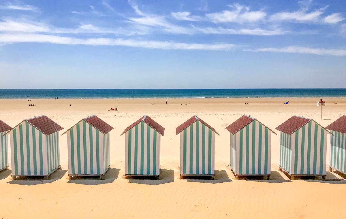 plage cabines st jean de monts vendée