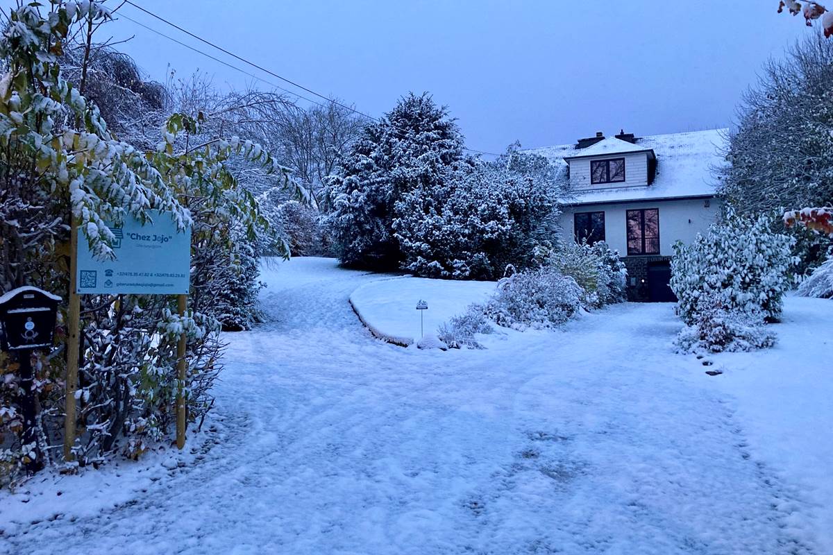 Neige en Ardennes