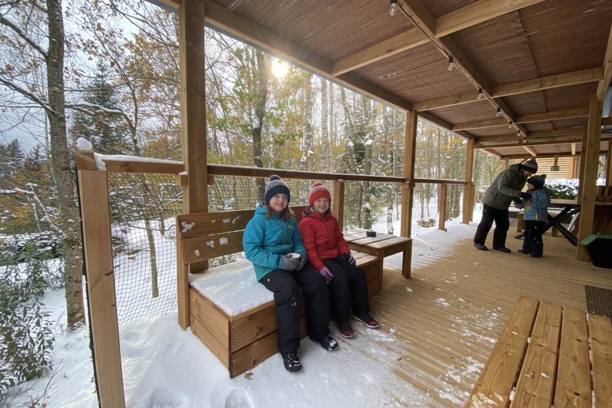 Grande terrasse couverte
