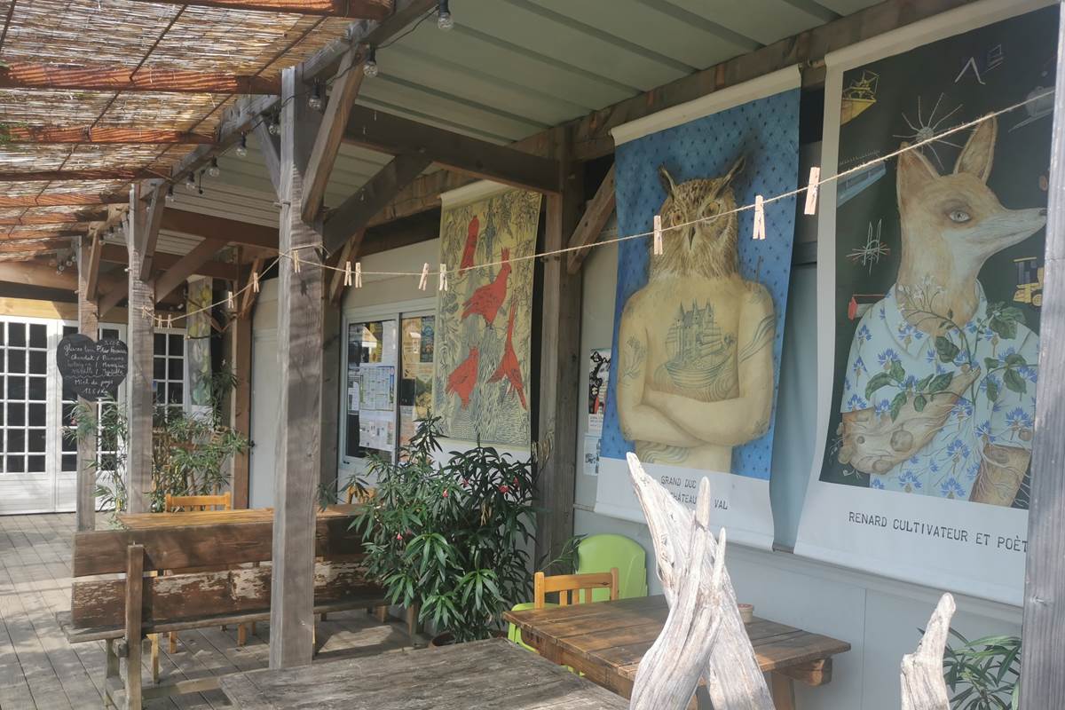 La terrasse ombragée