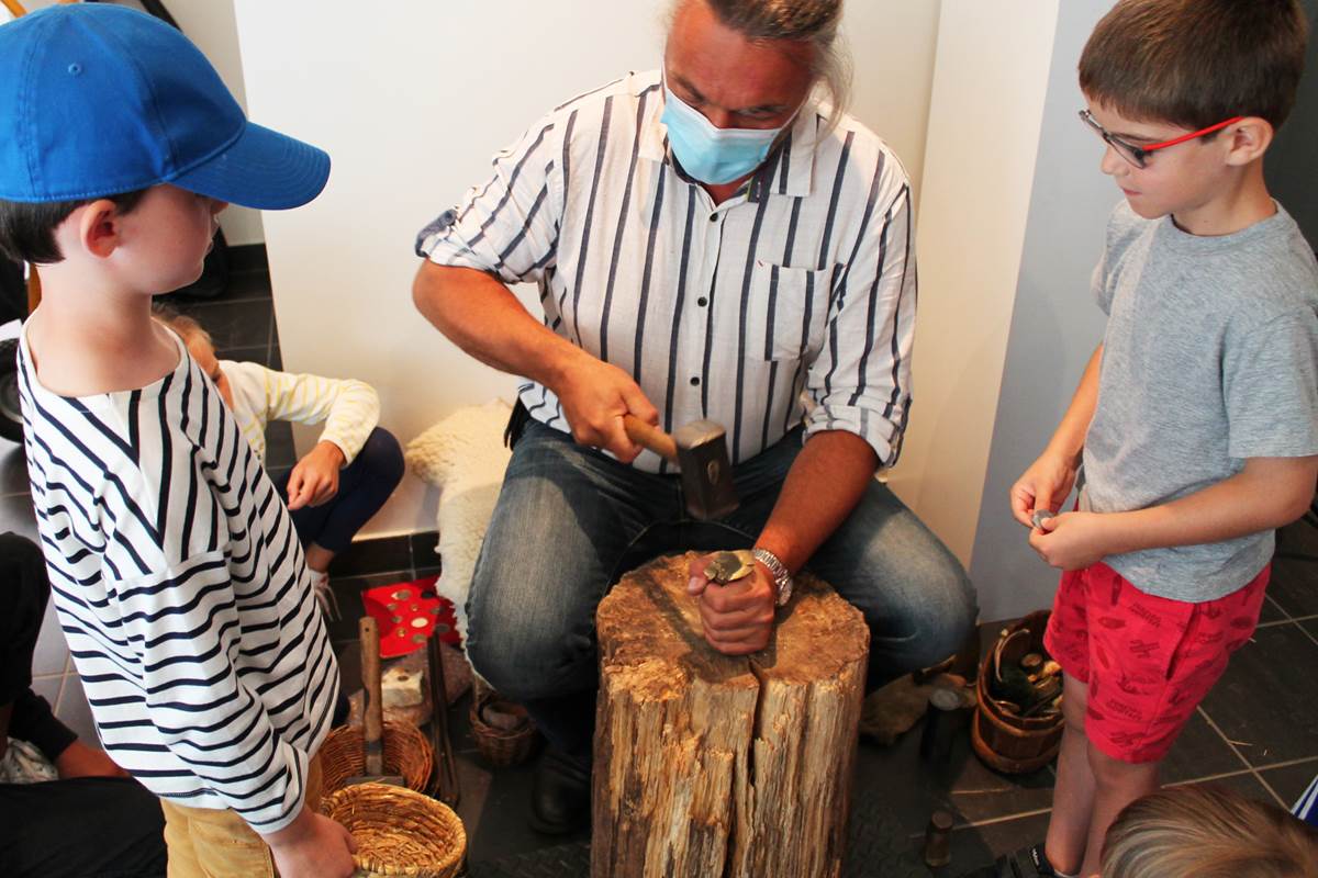 Atelier frappe de monnaie
