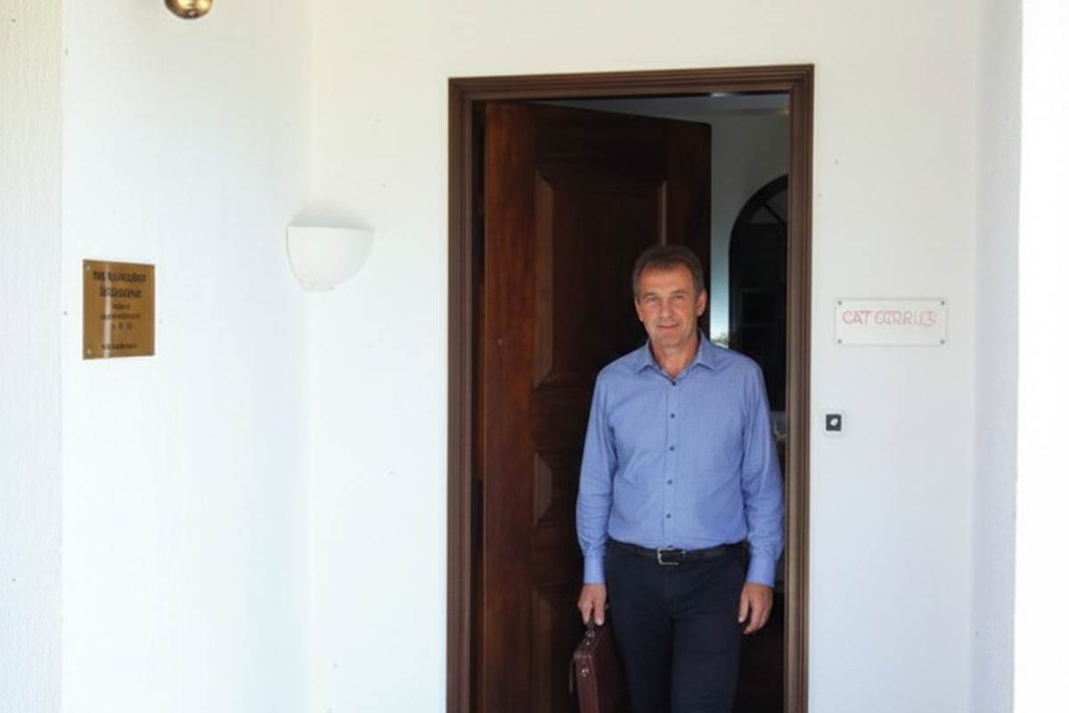 entré porte,avec client