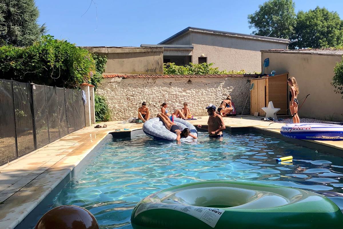 Piscine en famille