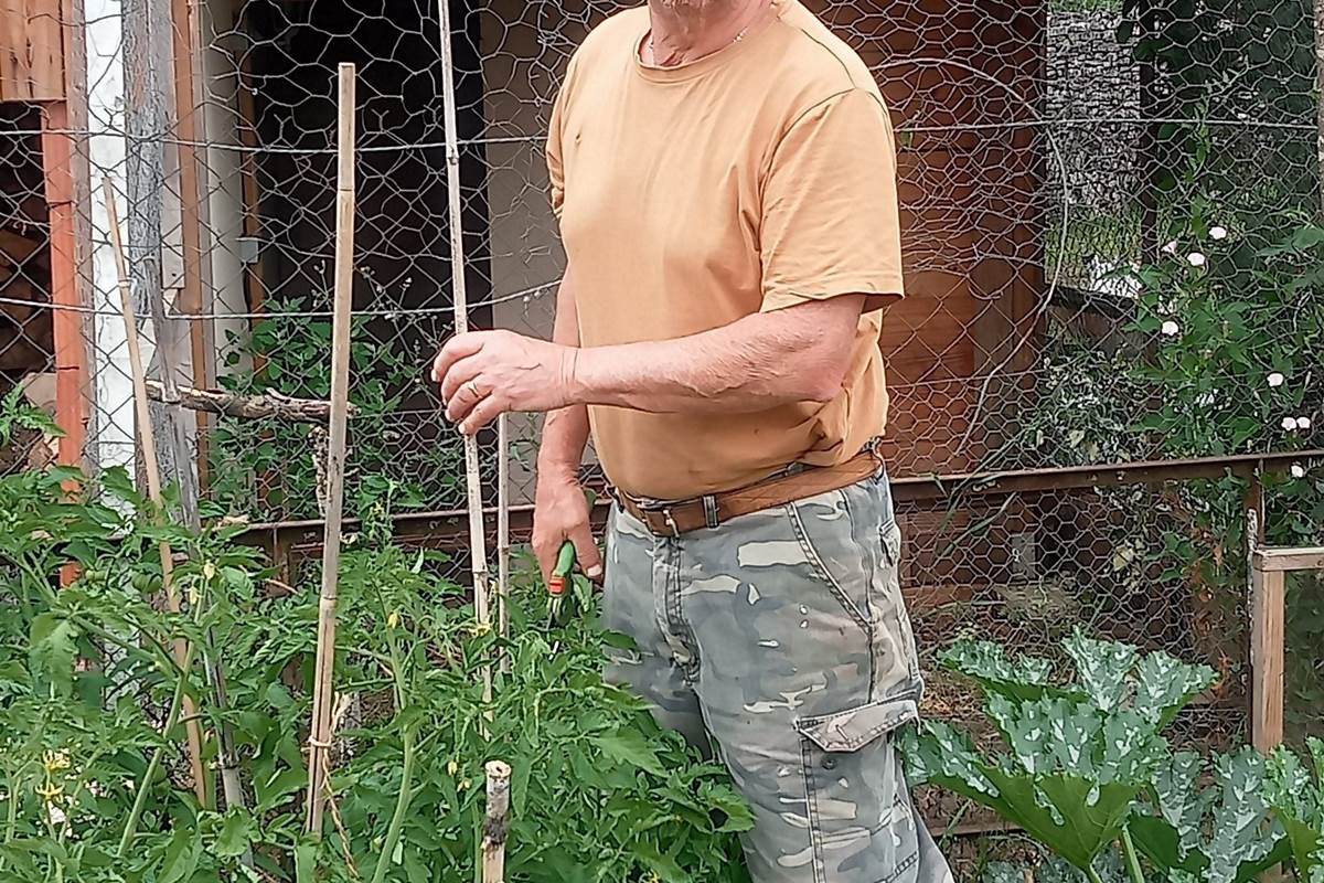 Hervé le maitre du potager