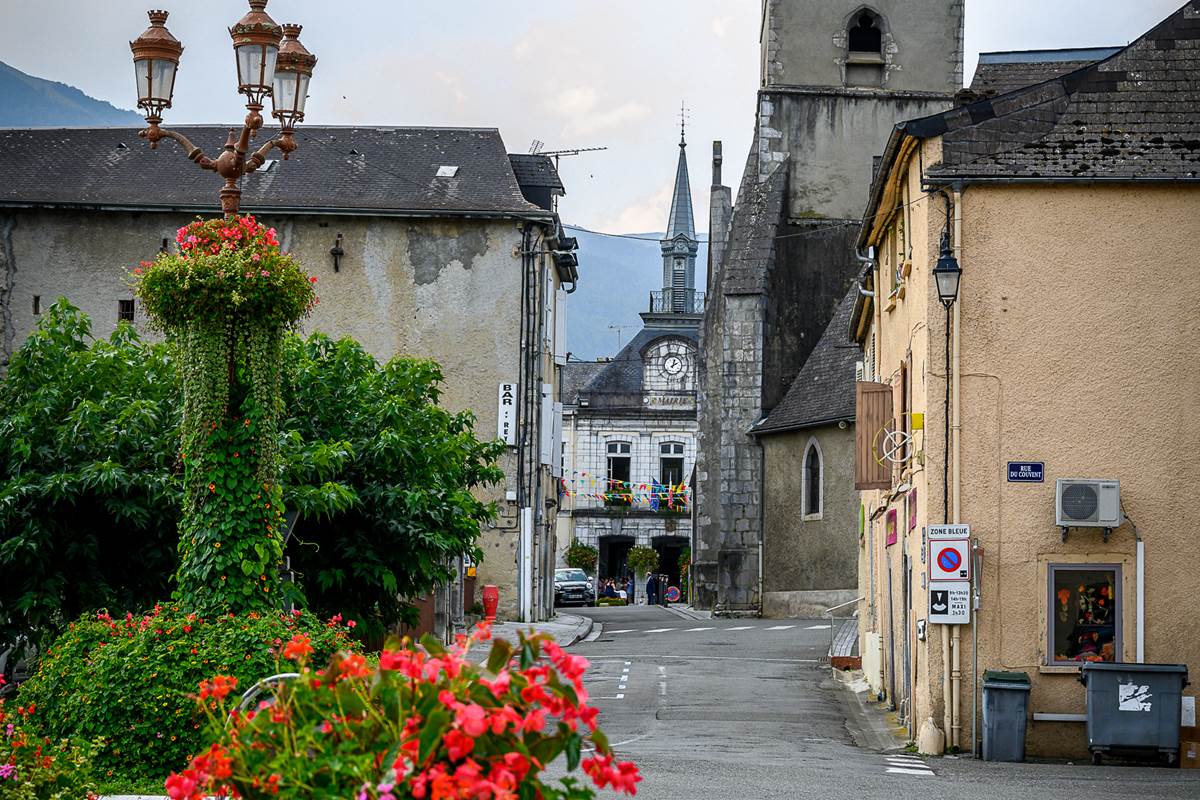 Vue depuis le moulin sur le village