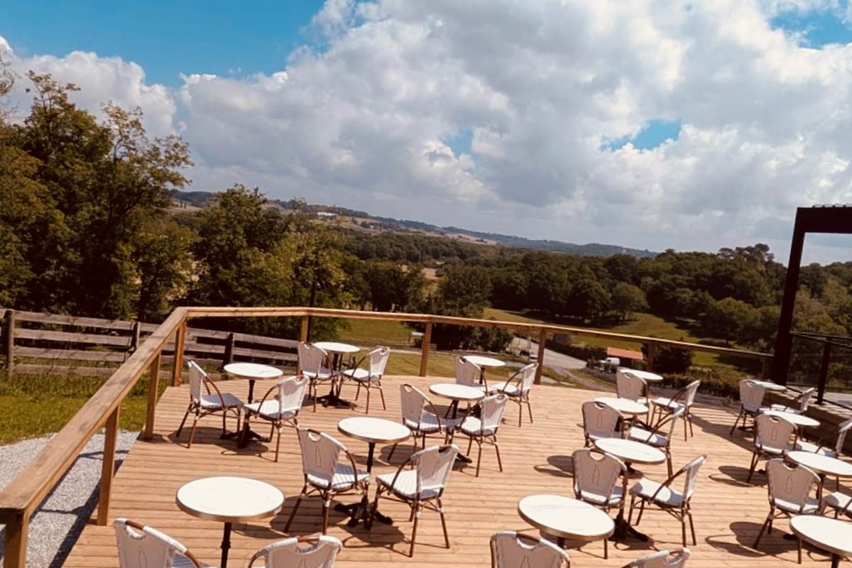 Vue terrasse bois