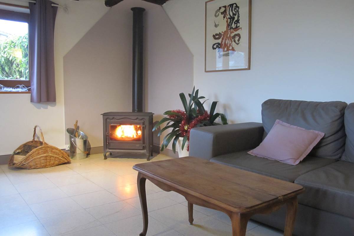 Poêle à bois - Gîte du Petit Coq - aux3nidsfleuris