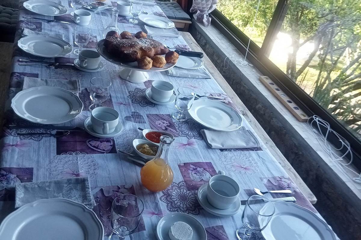 Notre table petit déjeuner