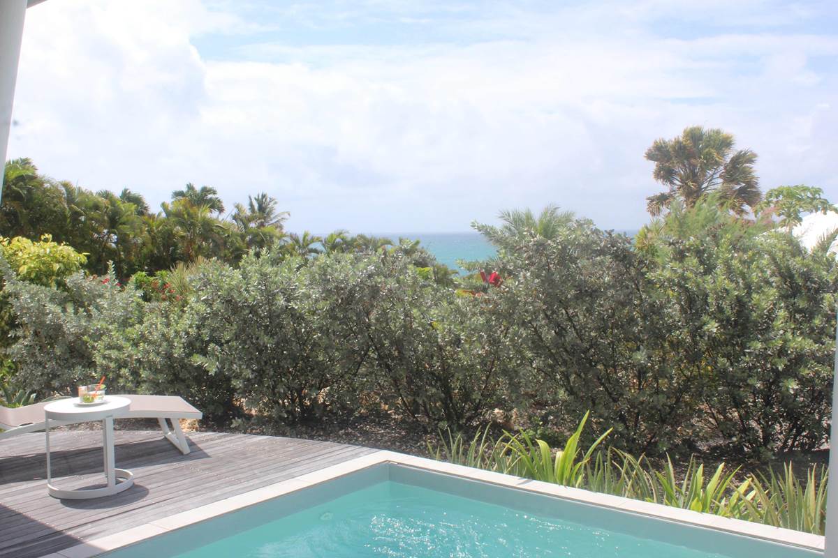 Iguane House villas & Micro Spa Villa Corail jardin privatif et vue mer