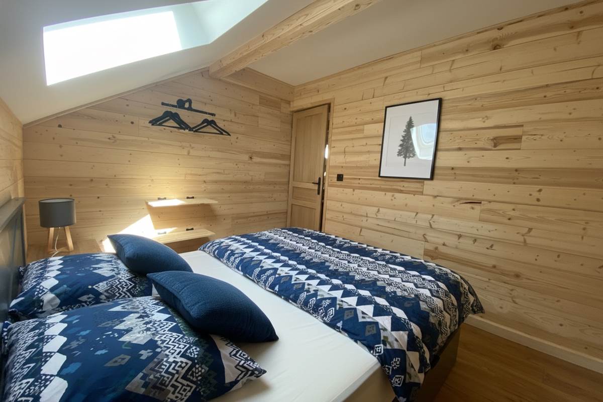 Chambre parentale à l'étage