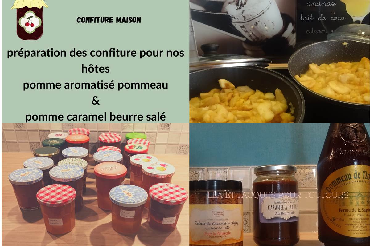 confiture avec les pommes du jardin