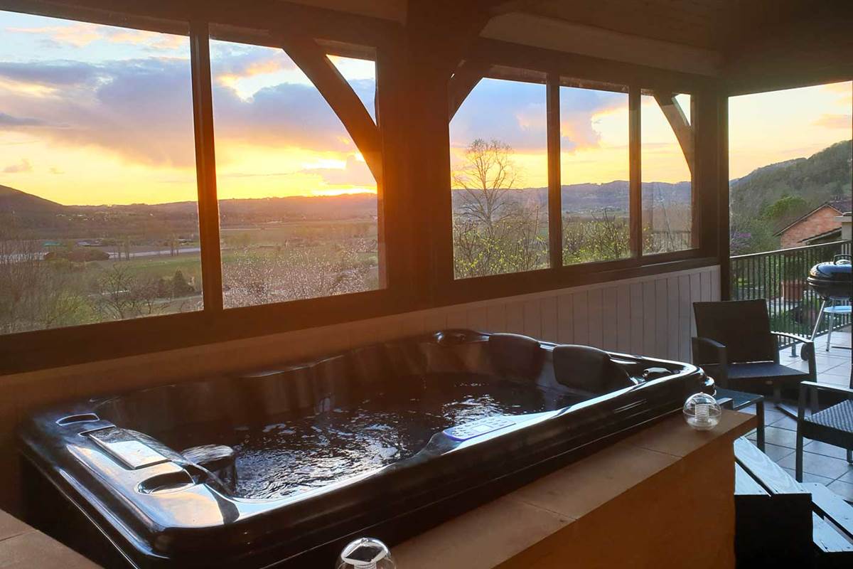 Spa coucher de soleil