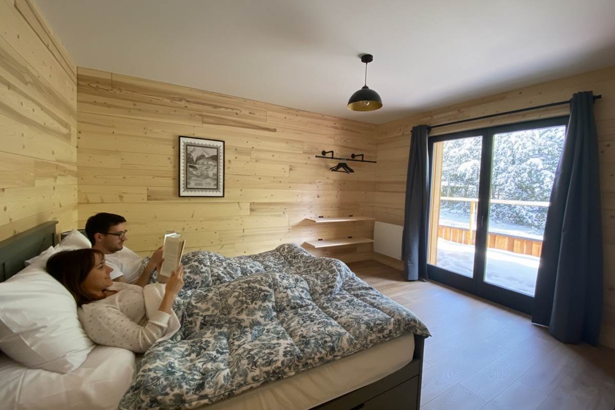 Chambre parentale avec accès terrasse