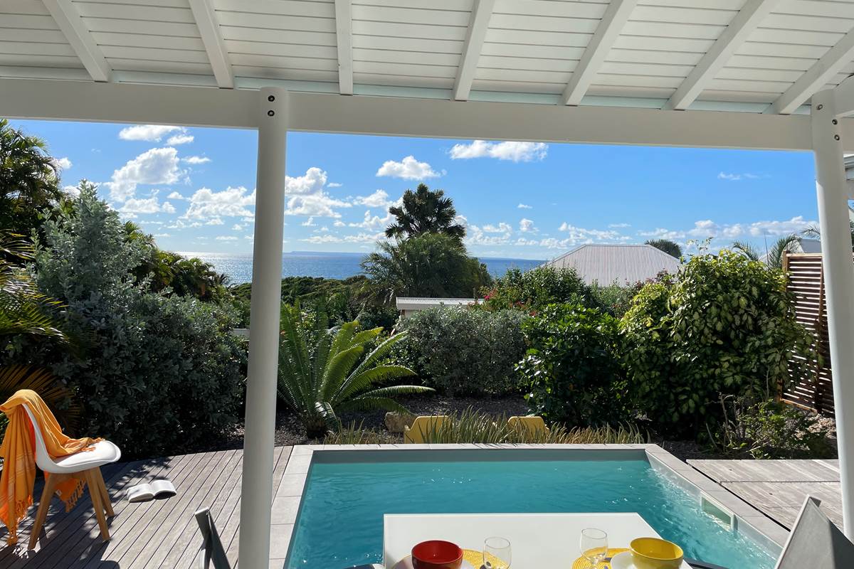 Iguane House villas & Micro Spa Villa Mangrove vue jardin et mer