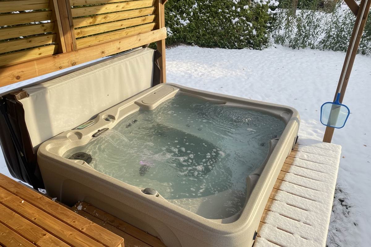 Spa privatif chauffé à 38°C