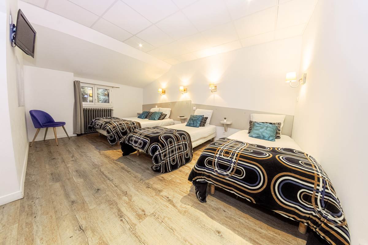 Hôtel Alphée - Barèges Tourmalet - Chambre Quadruple - Vue Montagne