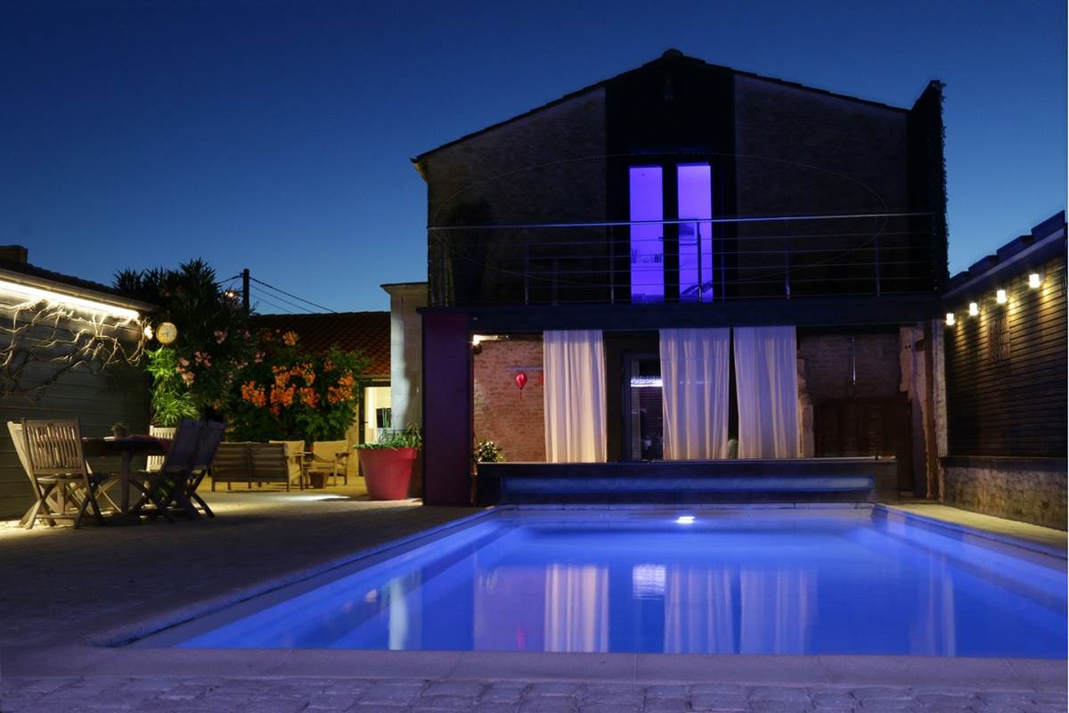 Piscine de nuit