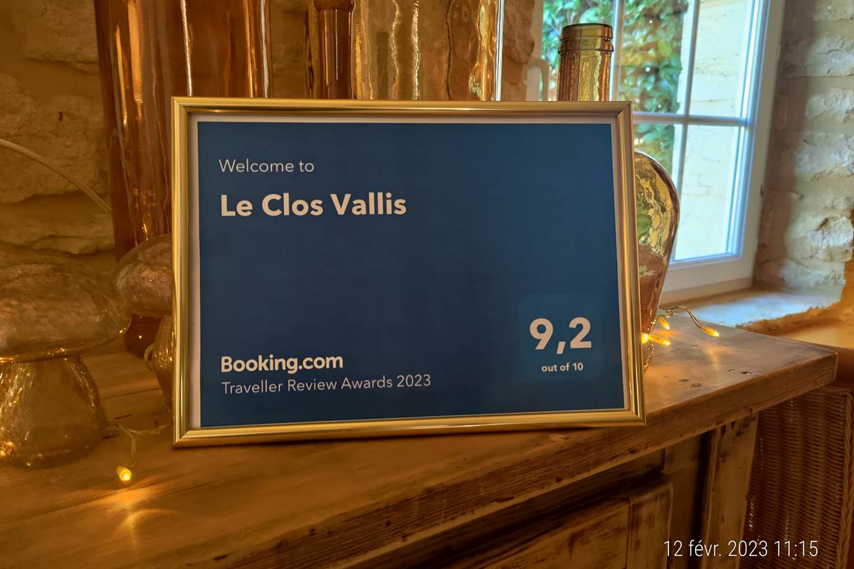 Awards Booking 2023 Le Clos Vallis