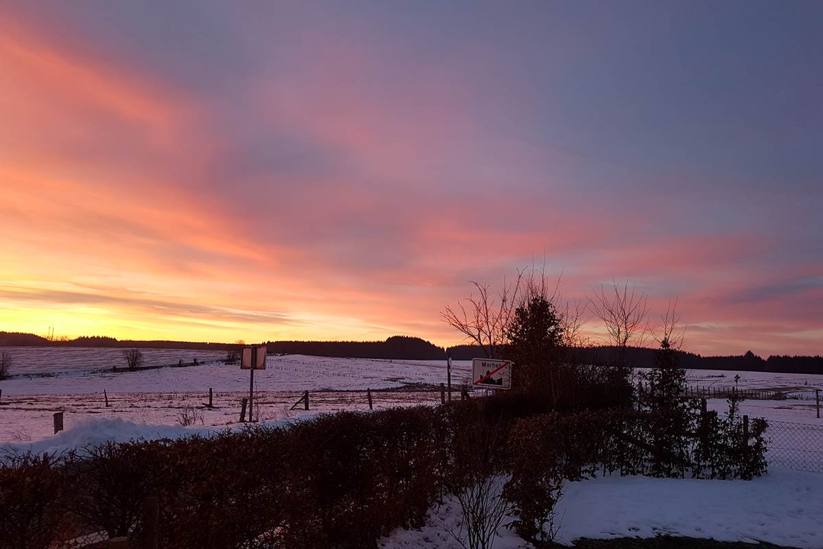 Cadeau du ciel au lever du jour le matin à la Chabetaine