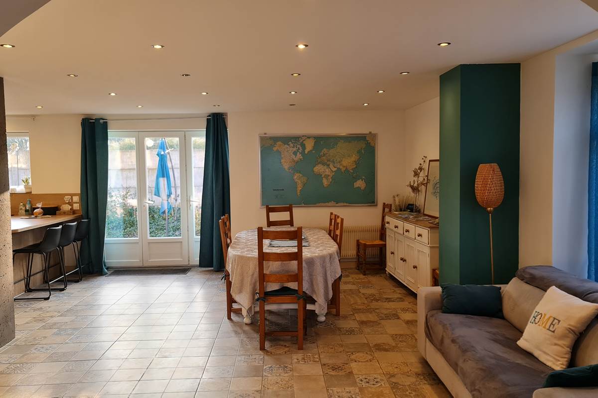 Une pièce de vie de 50 m² en open space