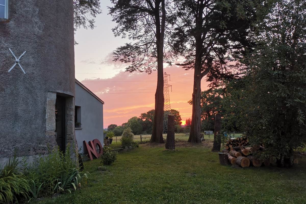 Lever de soleil, moulin de La Retardière, Orvault
