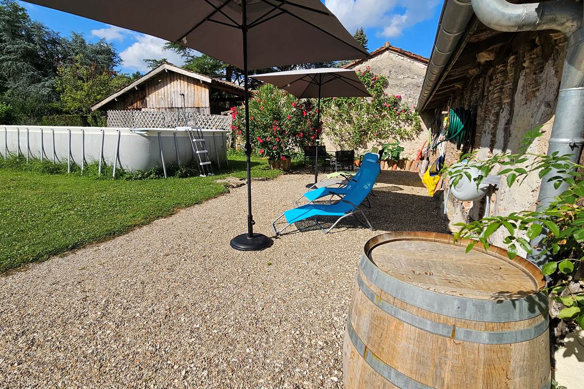 Piscine-transat-parasol-Près de Saint Antoine de Breuilh