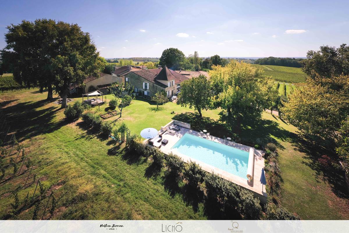 La Maison des Quatre Saisons vue du ciel