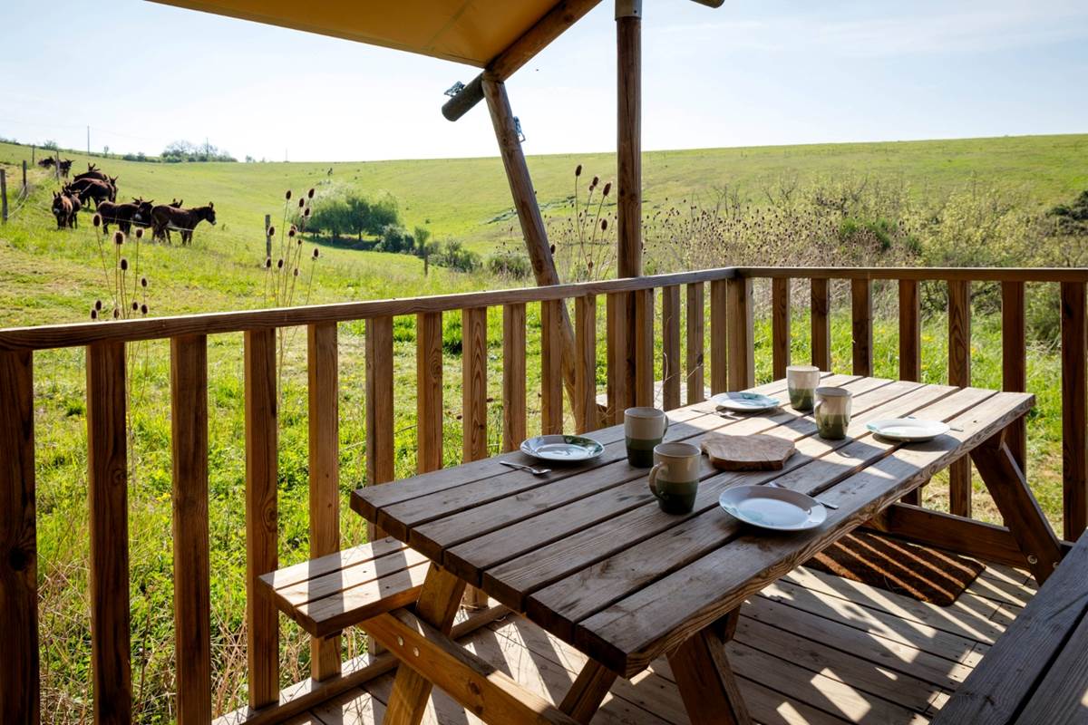 coin repas terrrasse écolodge sunshine