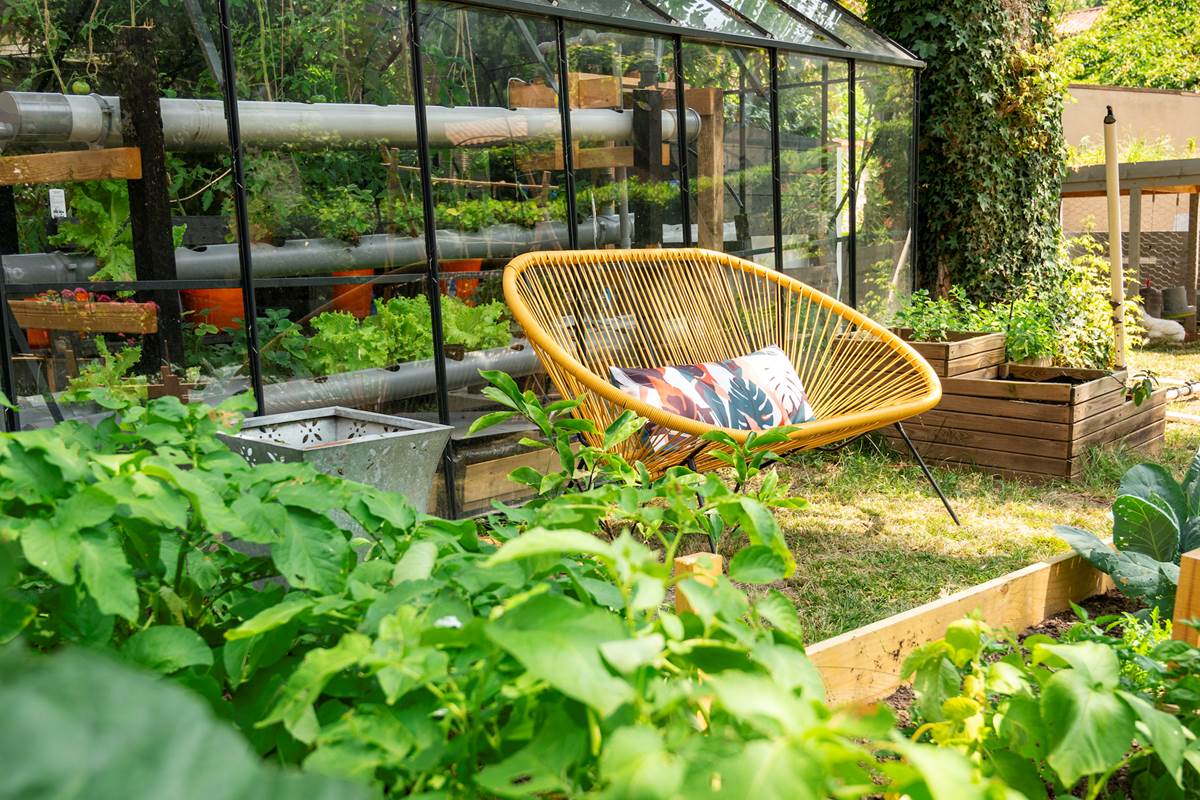 Maison d'hotes à Mazamet - Potager et Serre Aquaponie
