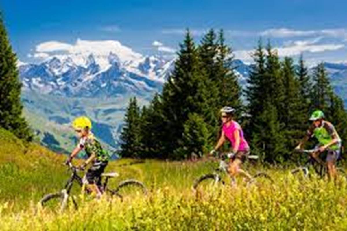 En famille à la montagne