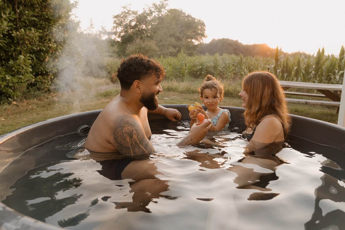 Dans le Dutchtub en famille