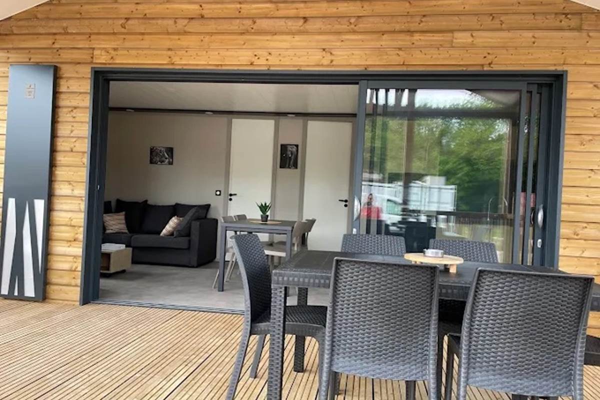 terrasse couverte du chalet