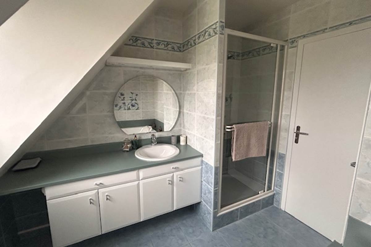 Salle de bain N°2 douche et baignoire