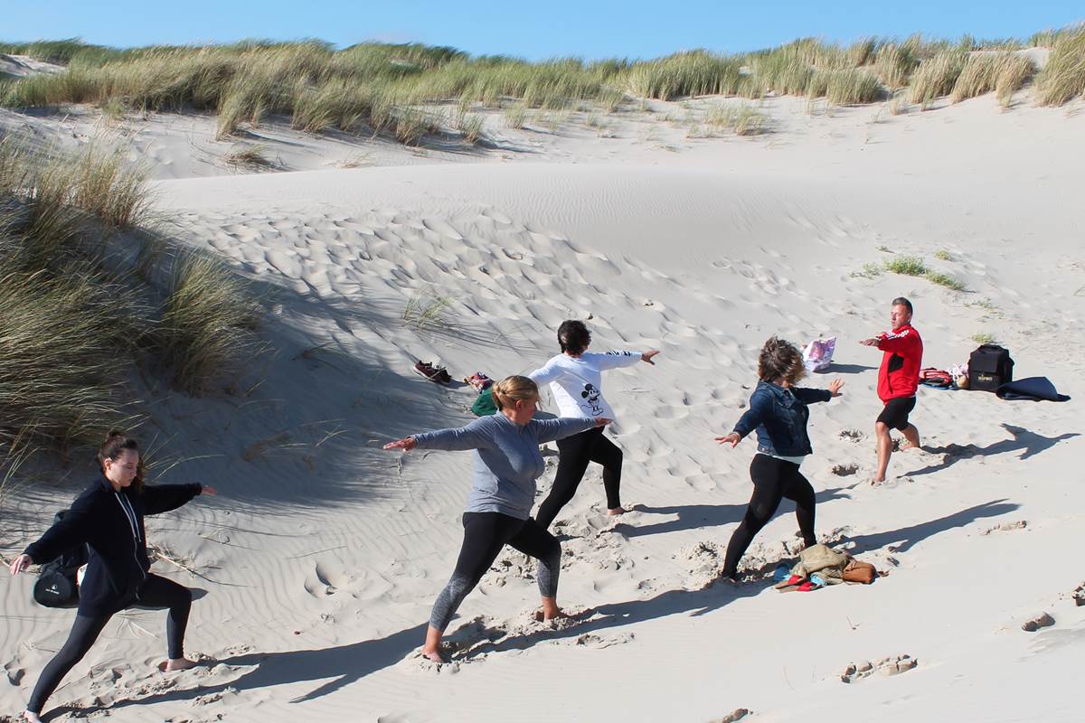Yoga à la plage