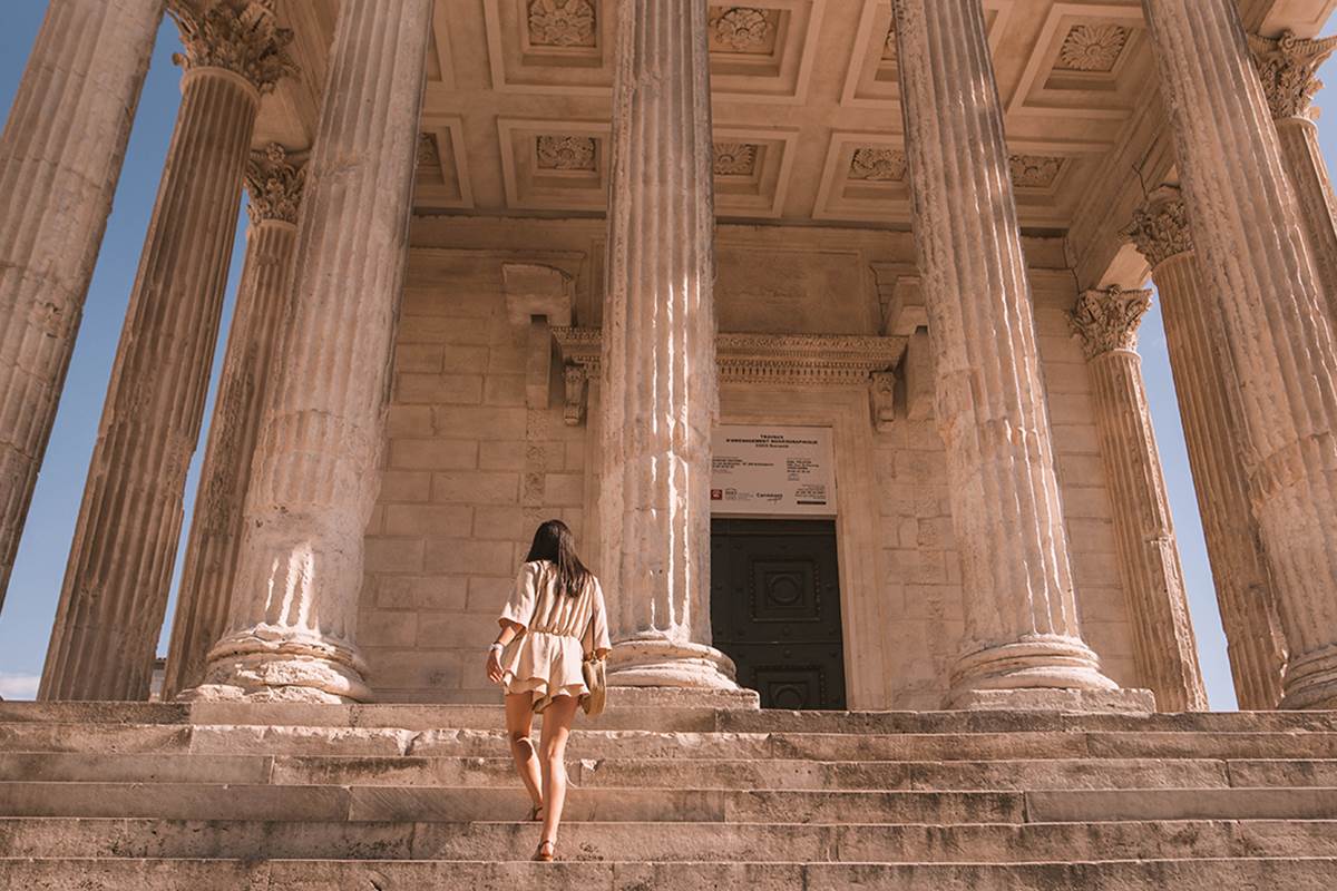visiting the Roman Temple