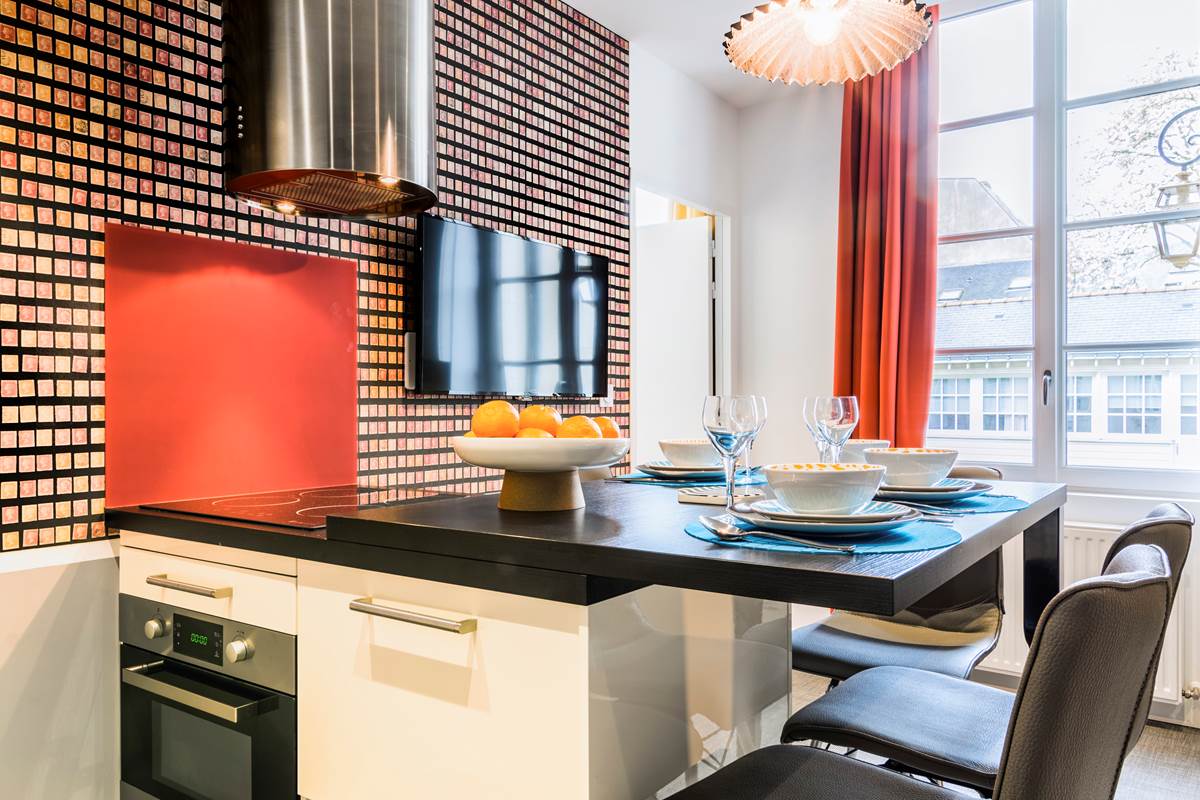 cuisine avec ilôt snack