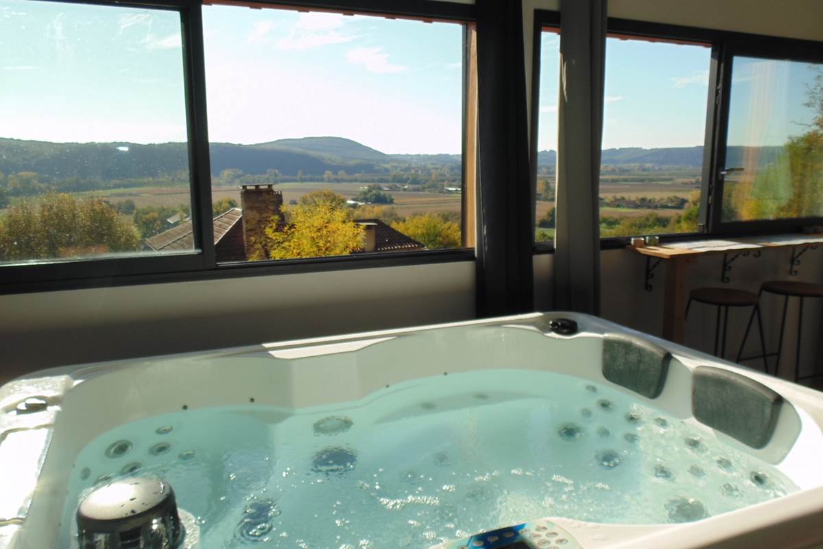 Vue panoramique depuis le spa